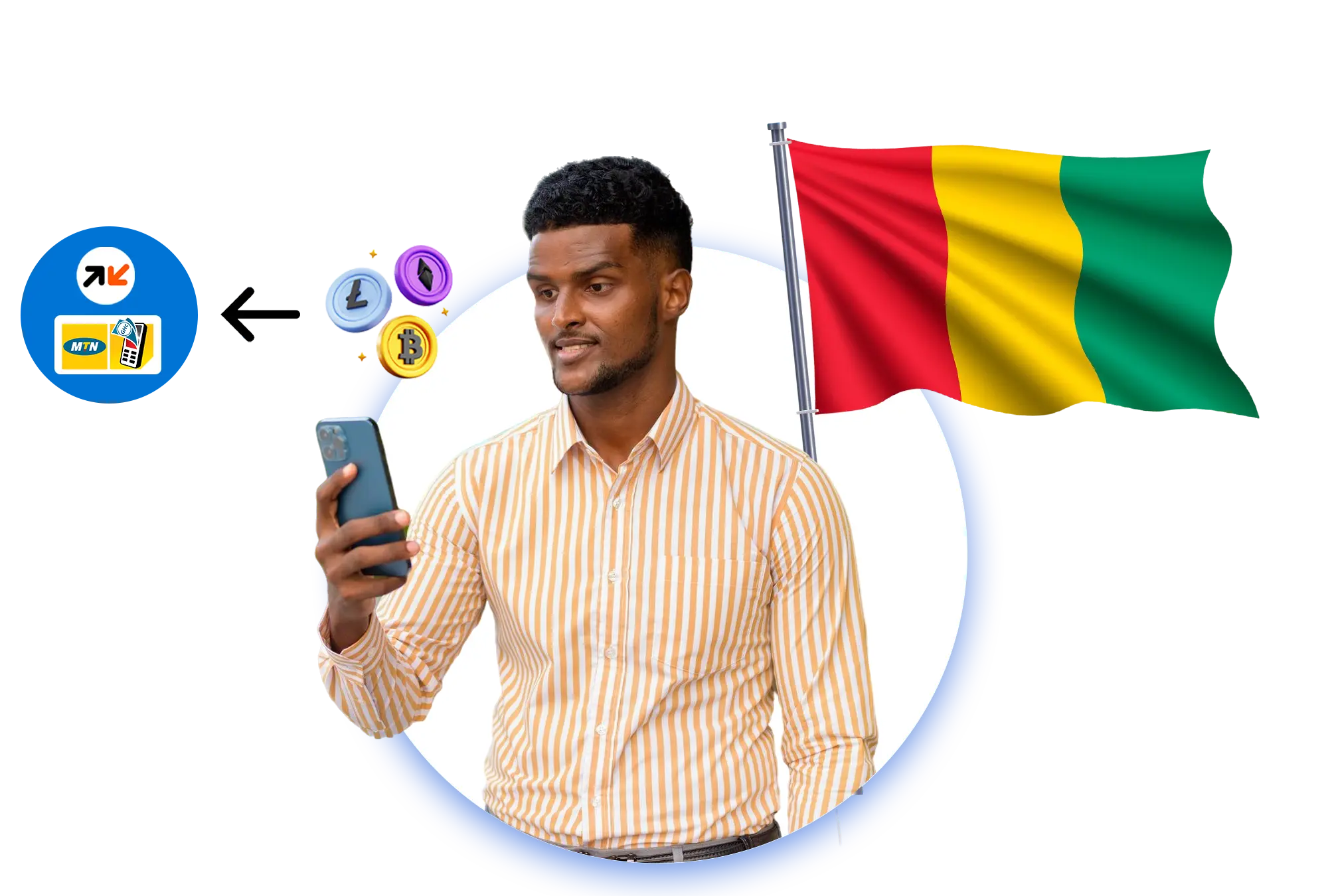 Vendre des cryptomonnaies en Guinée